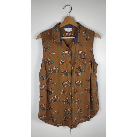 ARIAT Cowgirl Sleeveless Button Up Collared Western Top | Large - Picture 2 of 12